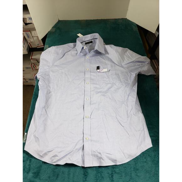 Banana Republic Shirt Size 2XL XXL Mens Blue Slim Button Up Long Sleeve NWT - Picture 1 of 10